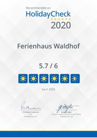 Waldhof Urkunde 2020